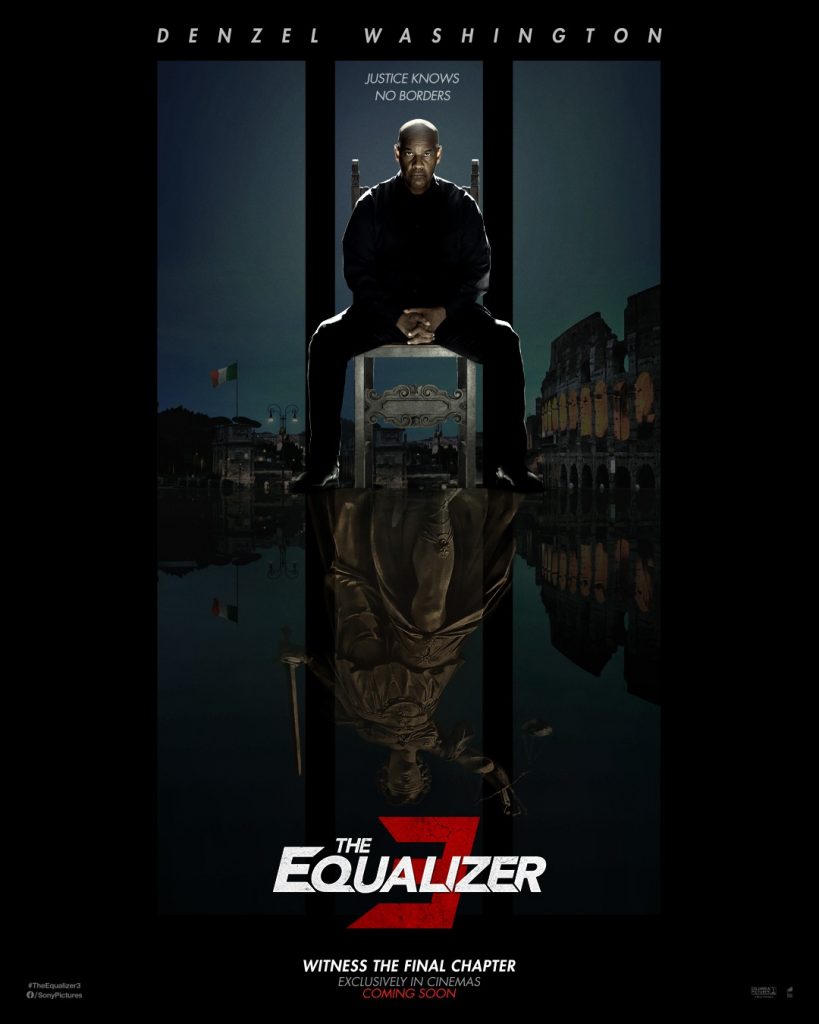 Official poster for The Equalizer 3 courtesy of Columbia Pictures